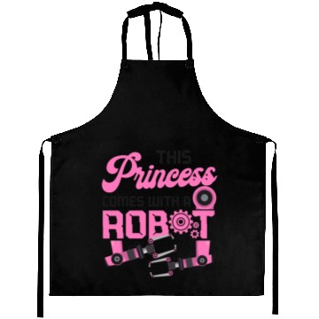 Discover Robot Robotics Engineer Female Aprons