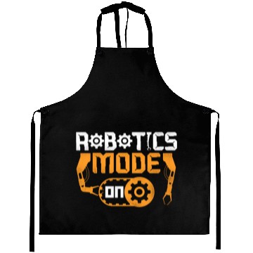 Discover Robot Robotics Engineer Vintage Aprons