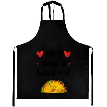 Discover Vintage I Love Tacos Groovy Tacos Are My Valentine Aprons
