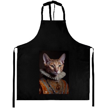 Discover Ocicat Prince Cat Breed Portrait Royal Renaissance Aprons