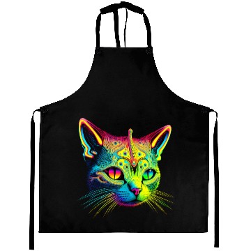 Discover Alien cosmic cat Aprons
