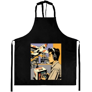 Discover Miniature Plane Lover Cool Retro Radio Controlled Aprons