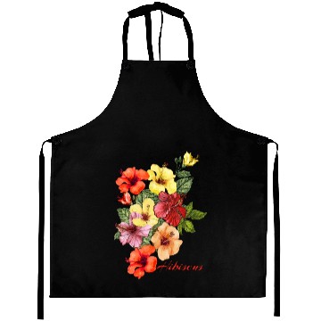 Discover Summer Splendor: Hibiscus Floral Delights Aprons