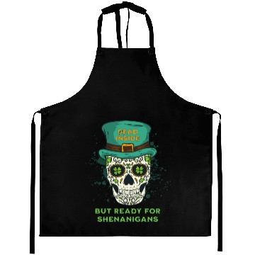 Discover Dead Inside but Ready for Shenanigans Aprons