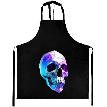 Discover Polygon Skull Art Aprons