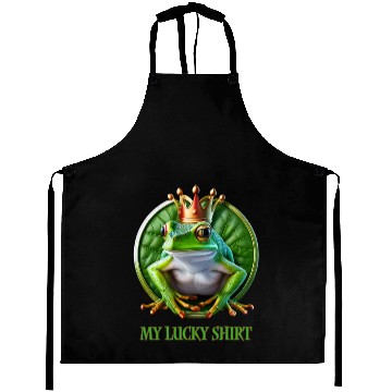 Discover My Lucky Green Frog Aprons