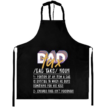Discover Vintage Dad Tax Definition Men Funny Father's Day Aprons