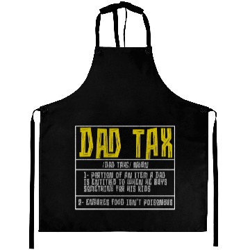 Discover Vintage Dad Tax Definition Men Funny Father's Day Aprons
