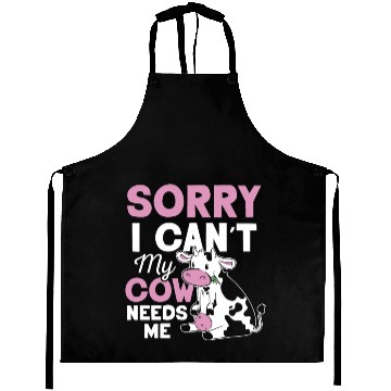 Discover Sorry I Can't My Cow Needs Me Cows Farm Animals Aprons