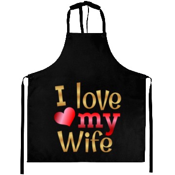 Discover Valentines Sublimation I Love My Wife63 Aprons