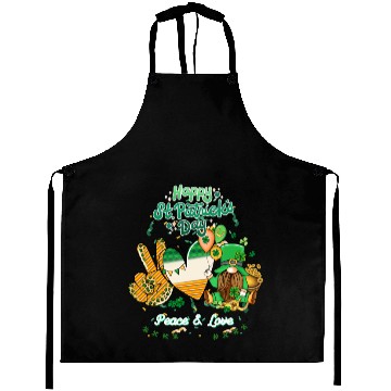 Discover Happy St.Patrick's Day, Peace and Love Aprons