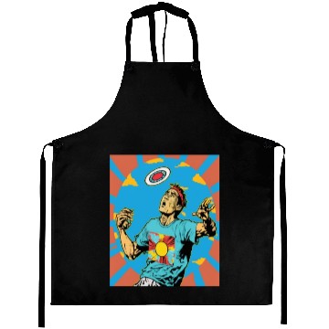 Discover Ultimate Frisbee Retirement Appreciation Pop Art Aprons