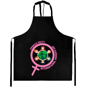 Discover Happy International Women's Day Embrace Equity Aprons