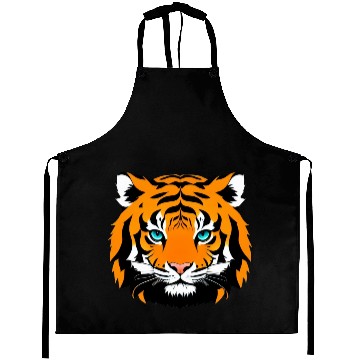 Discover Funny and Cute Comic Tiger Cartoon Aprons