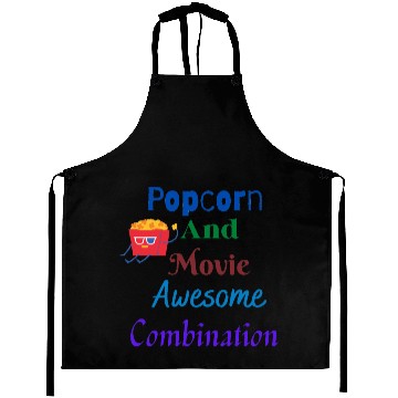 Discover Popcorn And Movie Awesome Combination Aprons