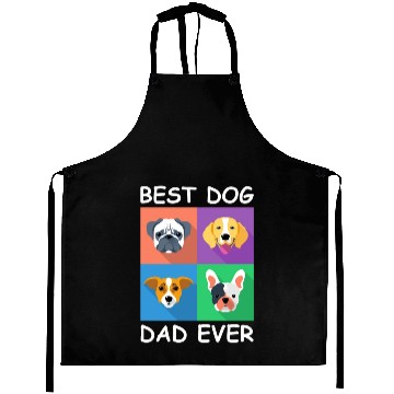 Discover Best Dog Dad Ever Aprons