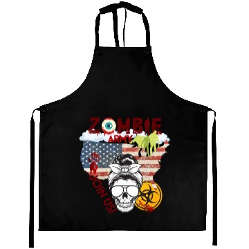 Discover Zombie Army Join Us Now Girl Aprons