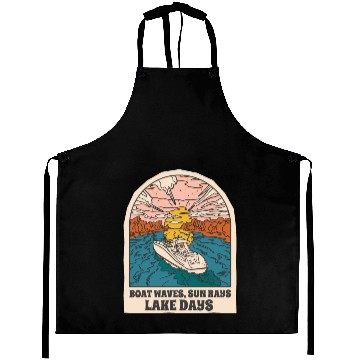 Discover Boat waves sun rays lake days Boat waves sun rays Aprons