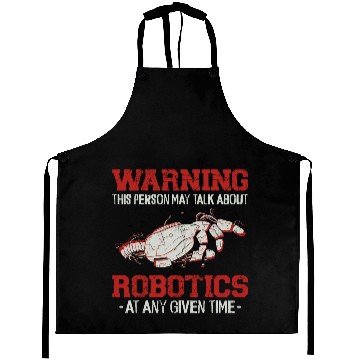 Discover Robot Robotics Engineer Warning Aprons