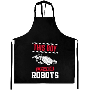 Discover Robot Robotics Engineer Boy This Aprons