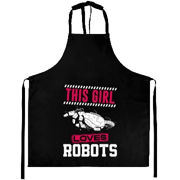Discover Robot Robotics Engineer Girl This Aprons