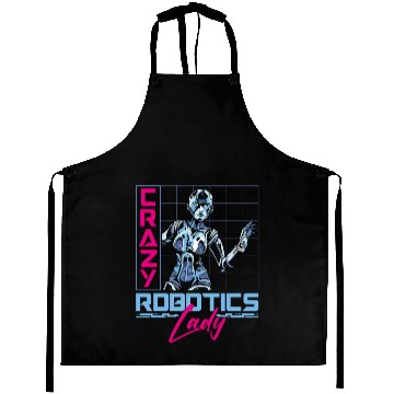 Discover Robot Robotics Engineer Female Aprons
