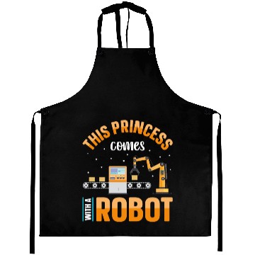Discover Robot Robotics Engineer Female Aprons