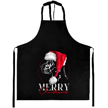 Discover Santa Great Dane Dog Christmas Wilsigns Aprons