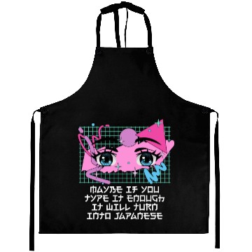 Discover Maybe If You Type It Enough Funny Anime Humor Mang Aprons