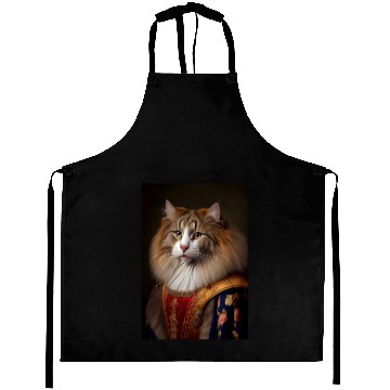 Discover Norwegian Forest Cat Breed Portrait Royal Renaissa Aprons