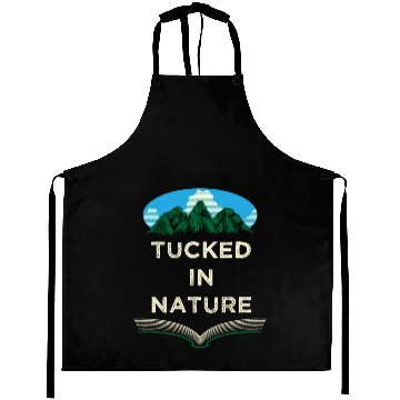 Discover Tucked in Nature Camping Wildlife Camper Outdoor H Aprons