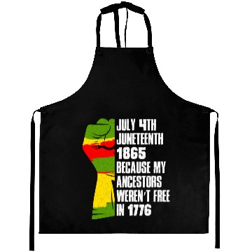 Discover Juneteenth free since 1865 Black History US Africa Aprons