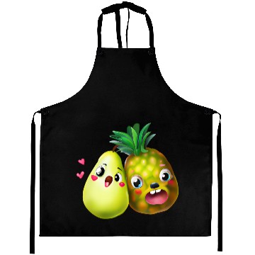Discover Pineapple pear love - cute fruit design Aprons