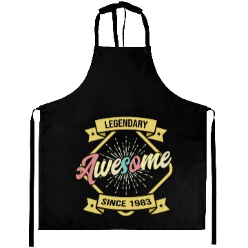 Discover Awesome since Awesome since 1983 birthday legend Aprons