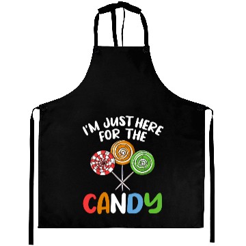 Discover I'm Just Here For The Candy Lollipop Halloween Cos Aprons