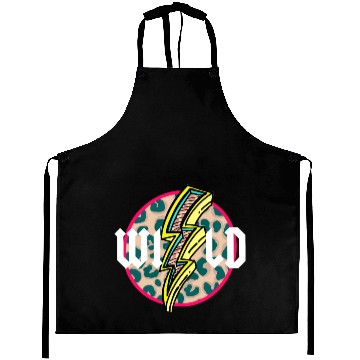 Discover Wild Lightning Leopard Circle Aprons
