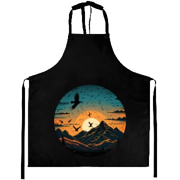 Discover Sun Rising Above Mountains Aprons