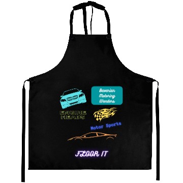 Discover Car racing team design Aprons