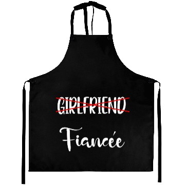 Discover Girlfriend Fiancee Couple Engagement Engaged Aprons