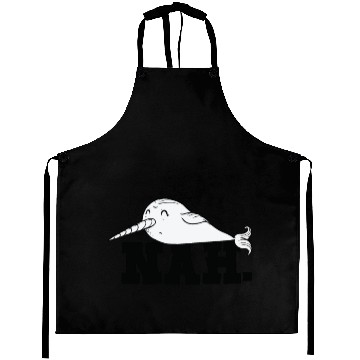 Discover Procrastinating Narwhal Lover Aquatic Animals Aprons