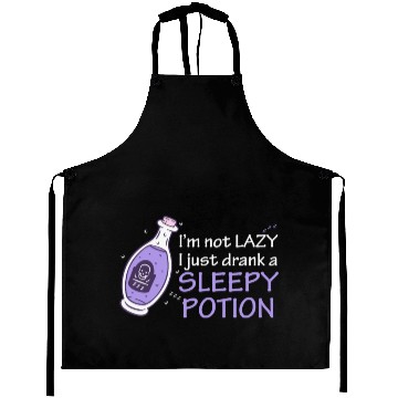 Discover Funny Witch Procrastinating Sleep Potion Pagan Wit Aprons