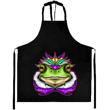 Discover Frog King Or Frog Prince With Royal Fur For Mardi Aprons