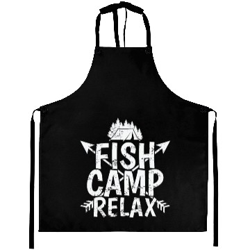 Discover Fish Camp relax Vacation Mountains Campfire Aprons
