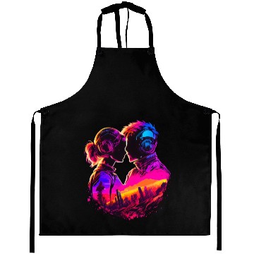 Discover Embrace the Future with Cyberpunk Couples in Love Aprons