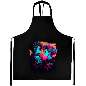 Discover Get the Hottest Cyberpunk Synthwave Art - In Love Aprons