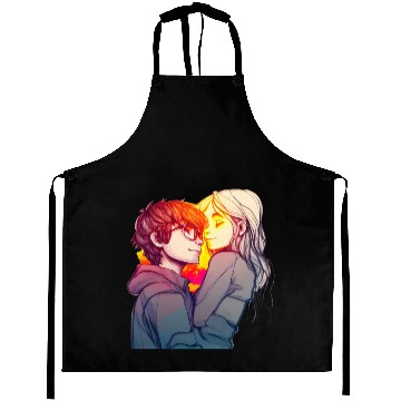 Discover Lovley Couple Colorful three Aprons