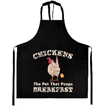 Discover Chickens the Pet that Poops Breakfast Farmer Aprons