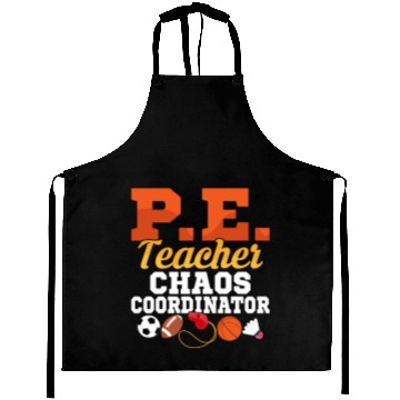 Discover P.E. Teacher Chaos Coordinator Physical Education Aprons