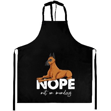 Discover Nope Not On Monday Great Dane Aprons