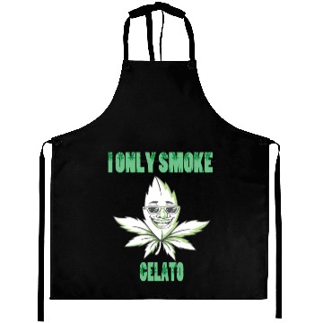 Discover I ONLY SMOKE GELATO Aprons